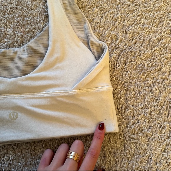 Lululemon Align Reversible Bra - White / Wee Are From Space Nimbus Battleship - Picture 8 of 12